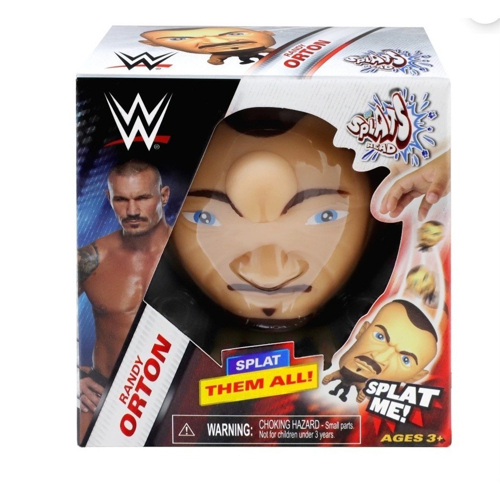 Randy Orton WWE Splats Head Smash Splat Squeeze Laugh Squishy Brand New